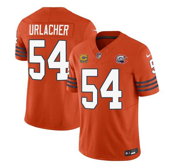 Men & Women & Youth Chicago Bears #54 Brian Urlacher Orange 2023 F.U.S.E. With 4-star C PatchThrowback Limited Jersey,We sell and wholesale Men & Women & Youth Chicago Bears #54 Brian Urlacher Orange 2023 F.U.S.E. With 4-star C PatchThrowback Limited Jersey on line form chian!
